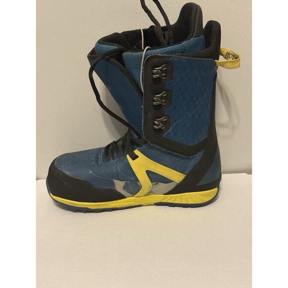 Burton Kendo Snowboard Boots Men’s Size 9M Blue/Yellow main image 6
